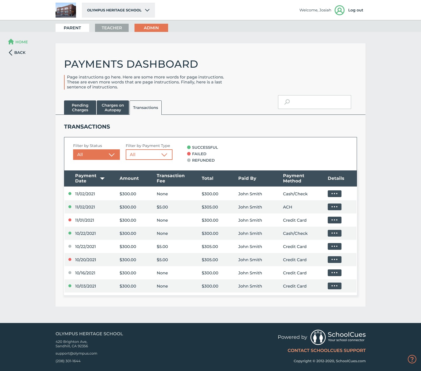 School Transaction made Easy by Schoolcues